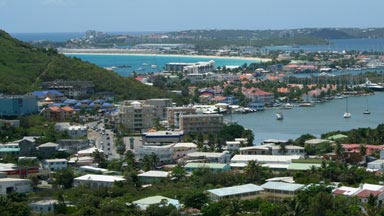 Simpson Bay seen from Cay Hill